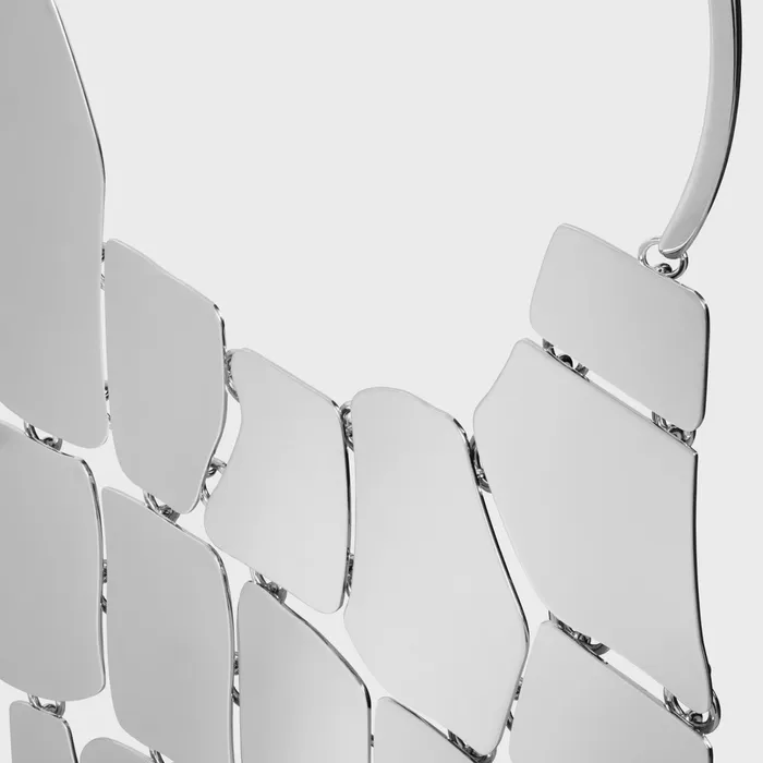 Celine Necklaces Dysfunctional Bauhaus Necklace In Brass With Rhodium Finish 8211 Silver 8211 Men