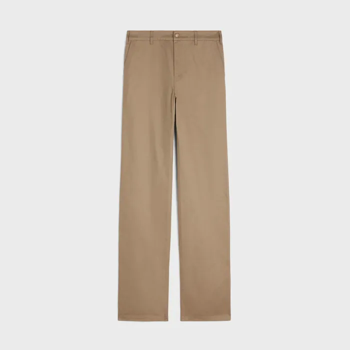 Celine Pants And Shorts Straight Chinos In Twill 8211 Raw Wash 8211 Men