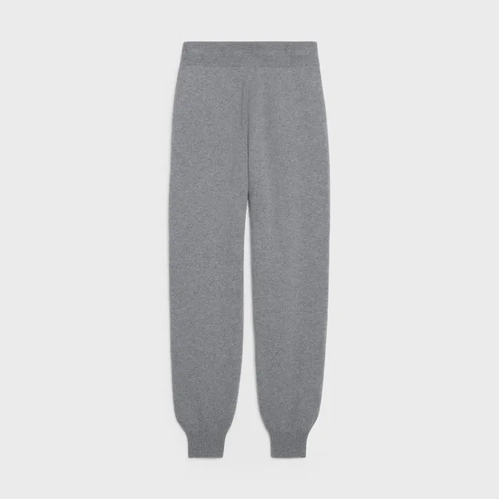 Celine Pants And Shorts TRACK PANTS IN CASHMERE AND WOOL 8211 Grey 8211 Men