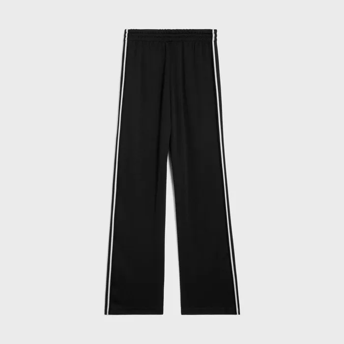 Celine Pants And Shorts Tracksuit Pants In Double Face Jersey 8211 Black White 8211 Men