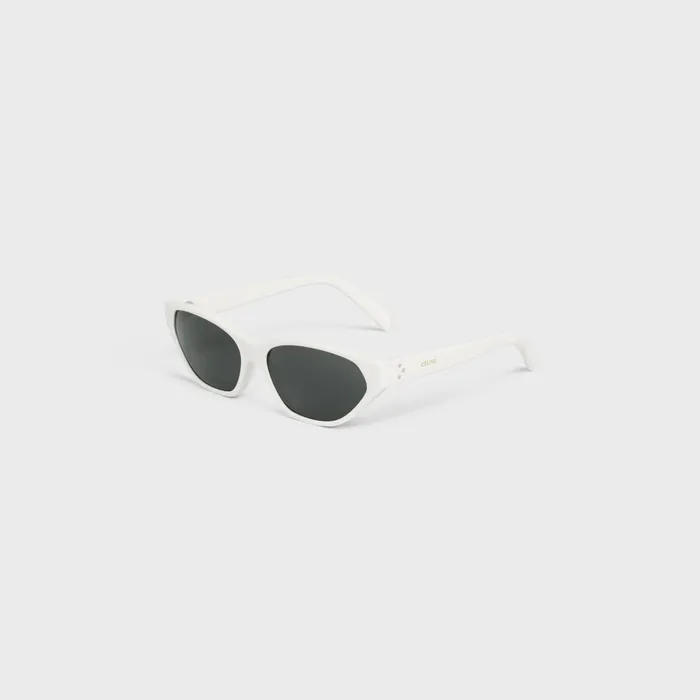 Celine Sunglasses Cat Eye S251 Sunglasses In Acetate 8211 White 8211 Women