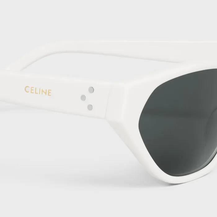 Celine Sunglasses Cat Eye S251 Sunglasses In Acetate 8211 White 8211 Women