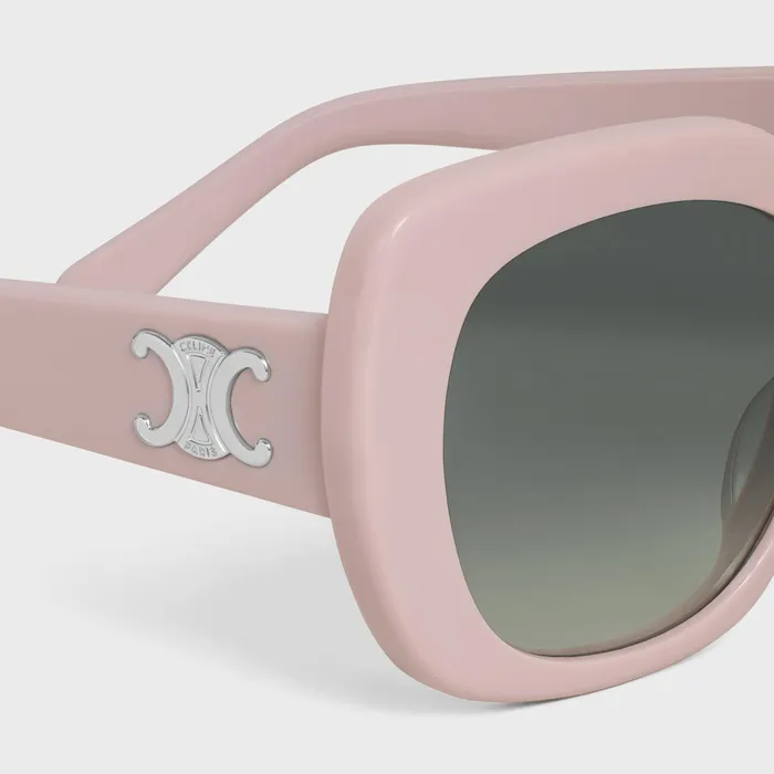 Celine Sunglasses Triomphe 06 Sunglasses In Acetate 8211 Pastel Pink 8211 Women