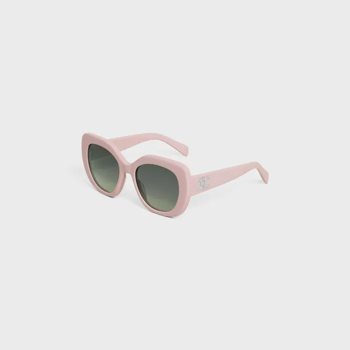 Celine Sunglasses Triomphe 06 Sunglasses In Acetate 8211 Pastel Pink 8211 Women