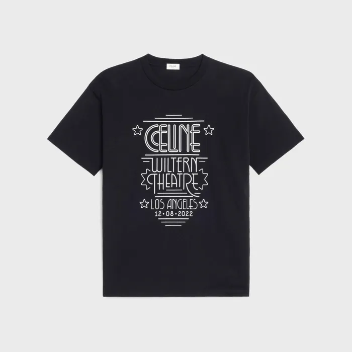 Celine TShirts And Sweatshirts Celine Wiltern Tshirt In Cotton Jersey 8211 Black White 8211 Women Celine TShirts And Sweatshirts Celine Wiltern Tshirt In Cotton Jersey 8211 Black White 8211 Women