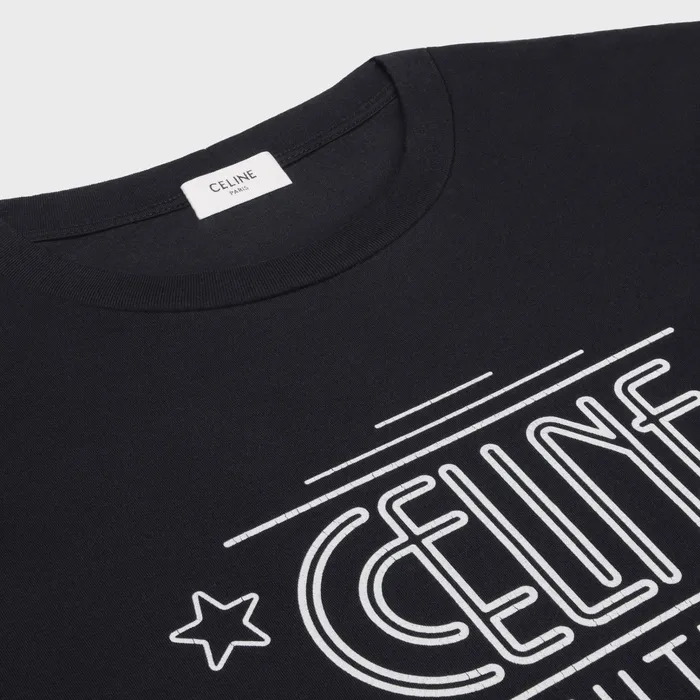 Celine TShirts And Sweatshirts Celine Wiltern Tshirt In Cotton Jersey 8211 Black White 8211 Women