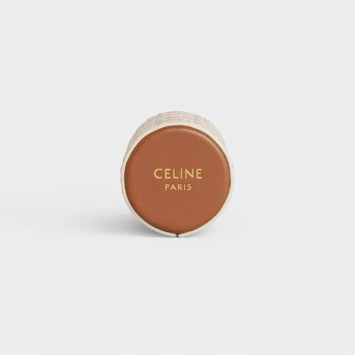 Celine Travel Sprays And Accessories TRAVEL SPRAY Case In Triomphe Canvas And Calfskin 8211 White 8211 WomenMen