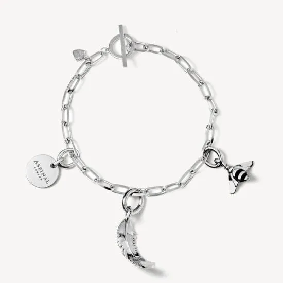 Chain Bracelet Sterling Silver 925 Women Aspinal Of London Bangles and Bracelets