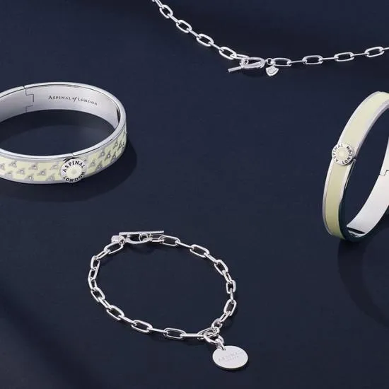 Chain Bracelet Sterling Silver 925 Women Aspinal Of London Bangles and Bracelets