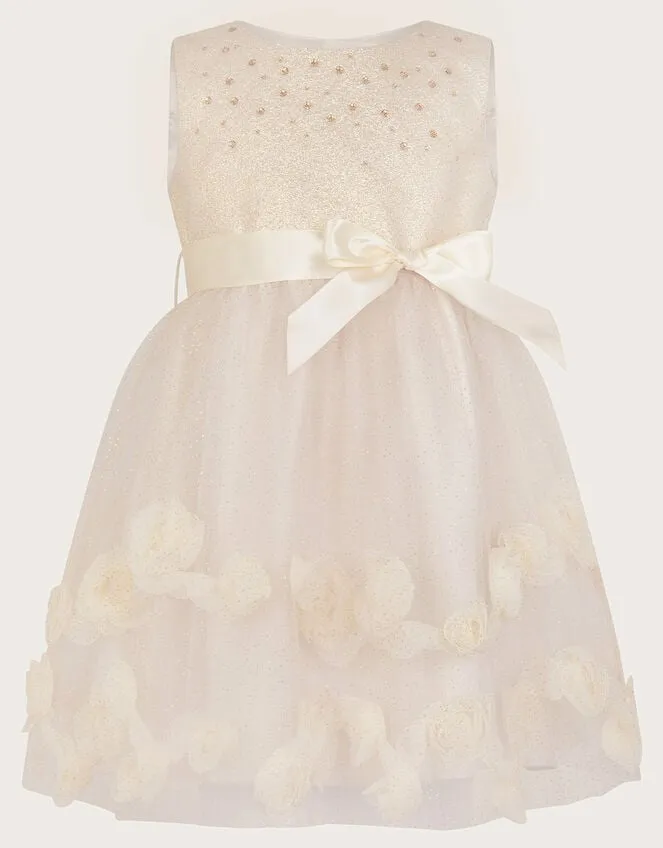 Children Baby Amber Roses Dress Gold Monsoon Dresses