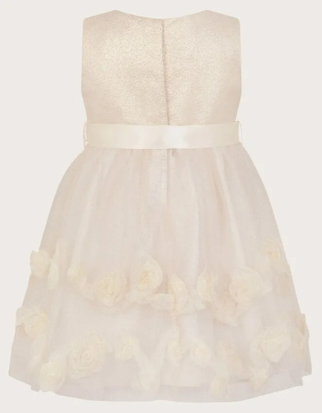 Children Baby Amber Roses Dress Gold Monsoon Dresses