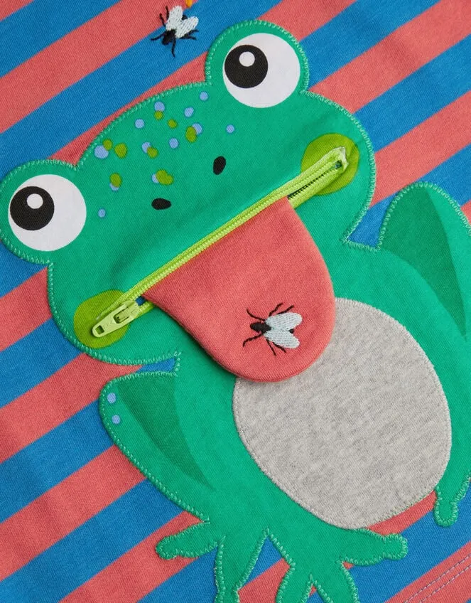 Children Frog Stripe TShirt Multi Monsoon Tops and TShirts