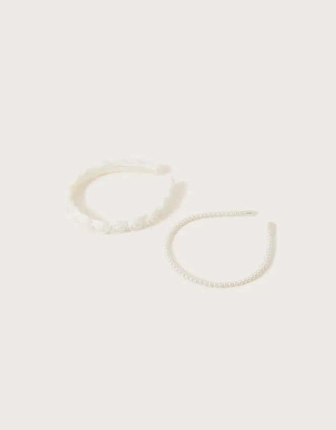 Children Rosette Bridesmaid Headbands Set Of Two Monsoon Girls039 Hair Accessories