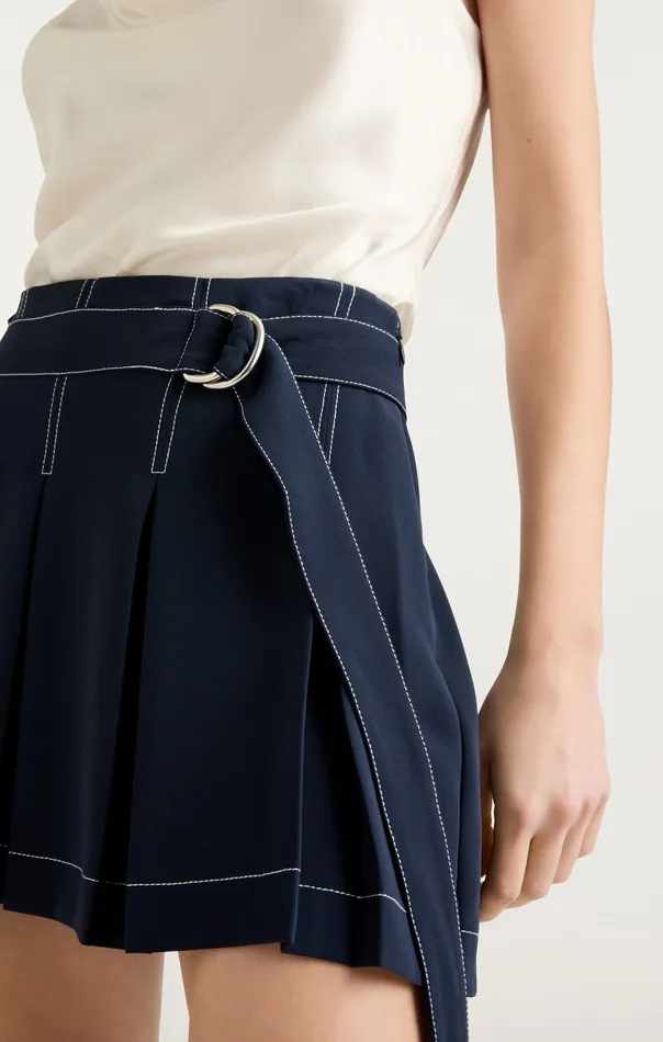 Cinq Sept Ciela Skort NavyIvory Women Bottoms