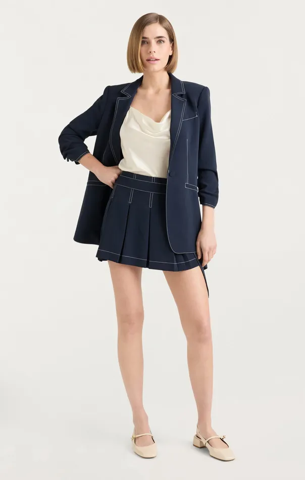 Cinq Sept Ciela Skort NavyIvory Women Bottoms