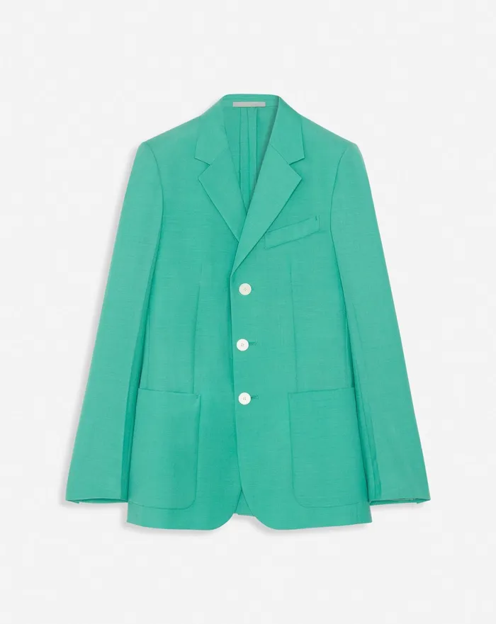 Coats and Jackets Men LANVIN 3Button Patch Pocket Jacket Jade