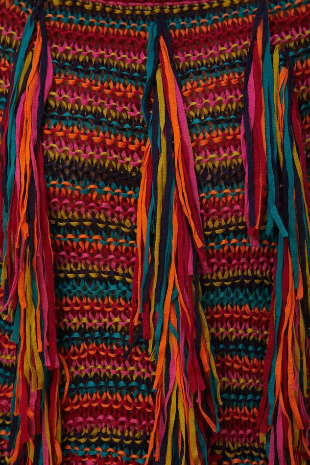 Colorful Stripes Knit Sweater Women FARM Rio Sweaters and Sweatshirts