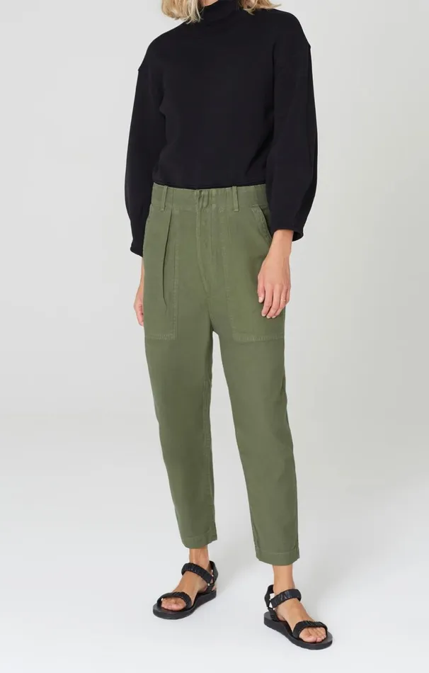 Cropped Women Citizens Of Humanity Harrison Tapered Pant In Laurel Laurel