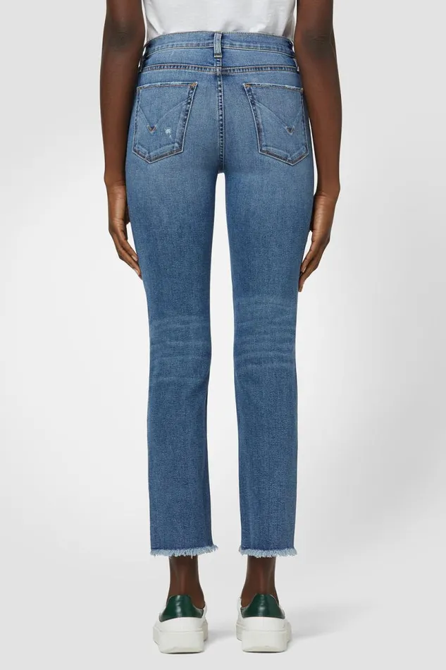 Cropped Women Hudson Jeans Nico MidRise Straight Crop Jean Seaglass Cropped Women Hudson Jeans Nico MidRise Straight Crop Jean Seaglass