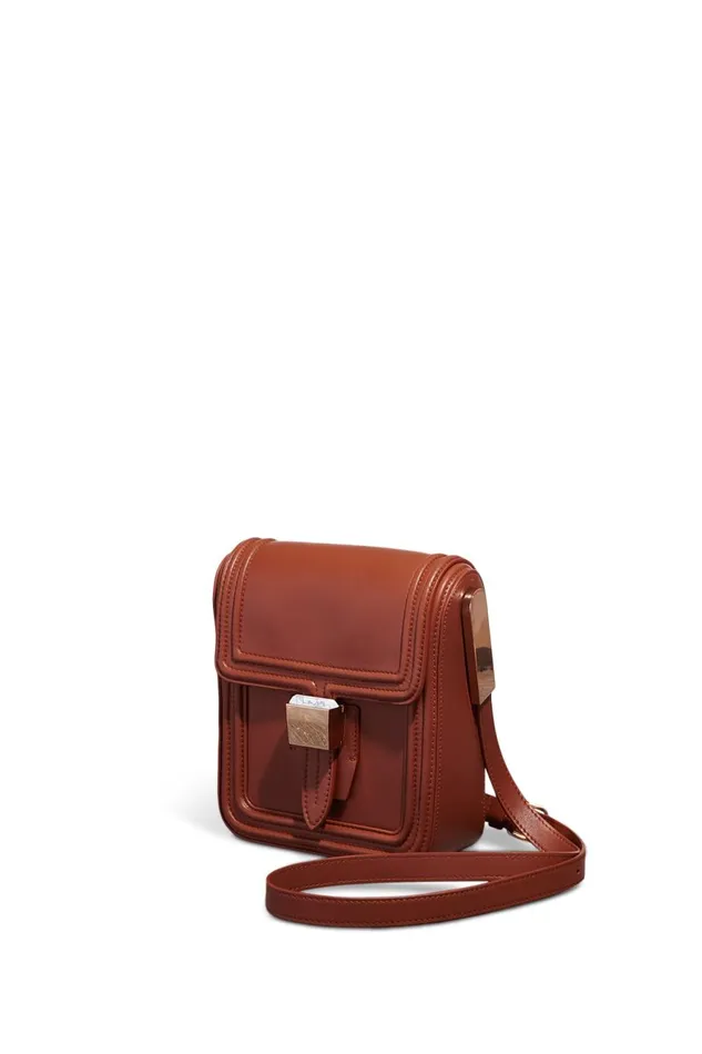 Crossbody Bags Women Gabriela Hearst Marvelle Crossbody Bag In Cognac Nappa Leather