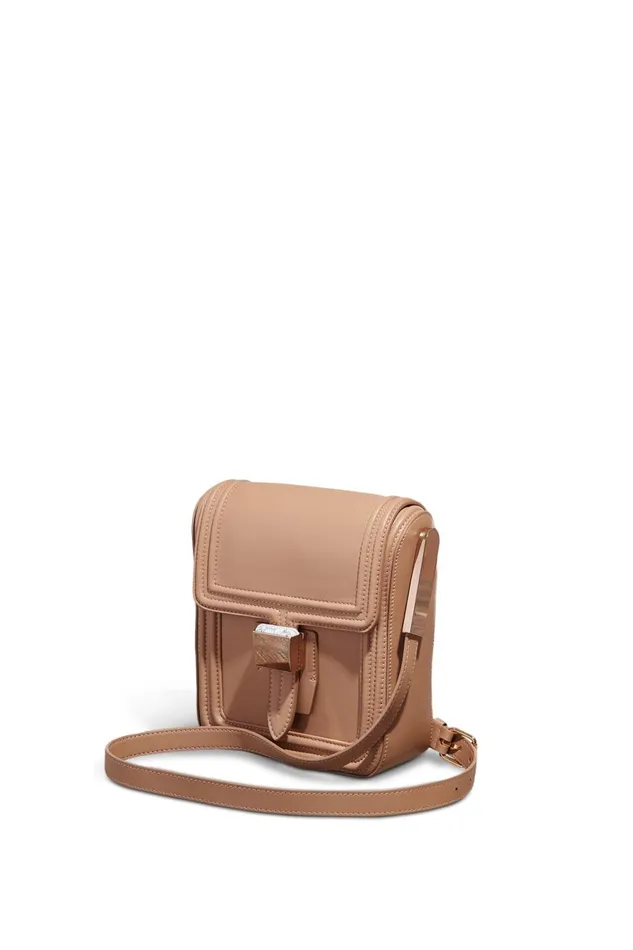 Crossbody Bags Women Gabriela Hearst Marvelle Crossbody Bag In Nude Nappa Leather