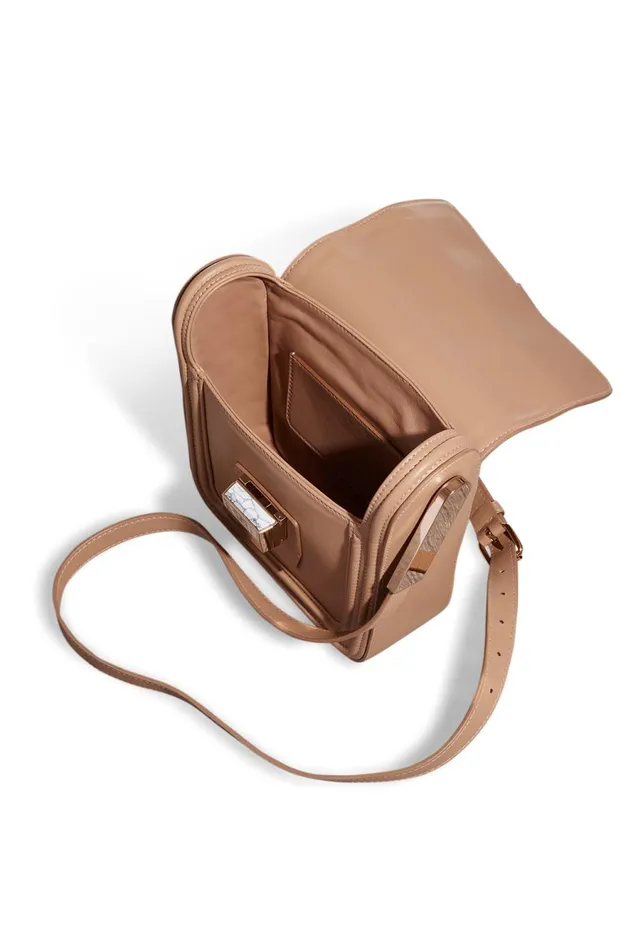 Crossbody Bags Women Gabriela Hearst Marvelle Crossbody Bag In Nude Nappa Leather