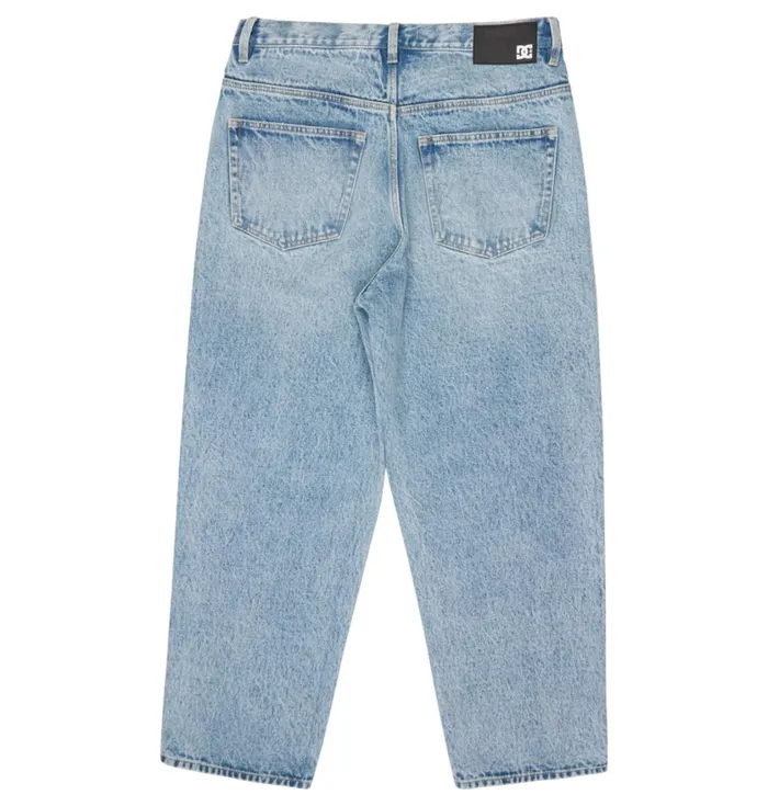 DC Shoes Pants Men Worker Indigo Vintage Wash Baggy Fit Jeans Indigo Vintage Wash