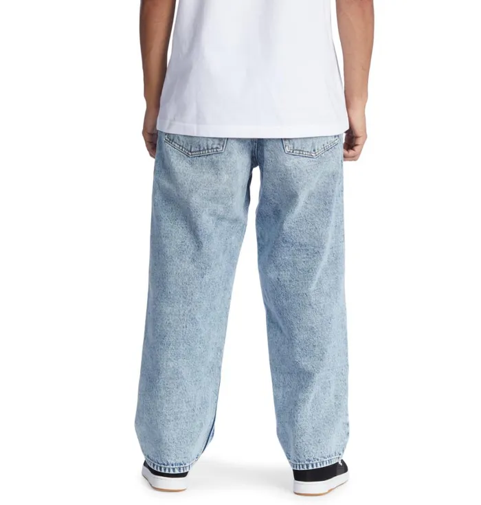 DC Shoes Pants Men Worker Indigo Vintage Wash Baggy Fit Jeans Indigo Vintage Wash