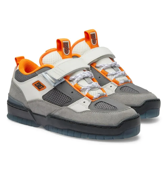 DC Shoes Skate Men JS 1 Shanahan Pro Skate Shoes Greyblackorange