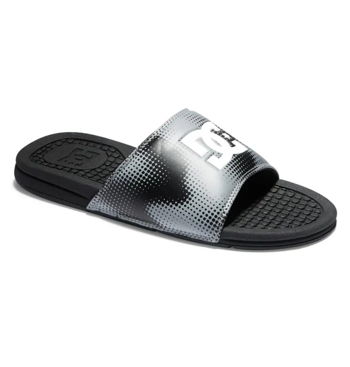 DC Shoes Slides Men Bolsa Slides Blackgreywhite
