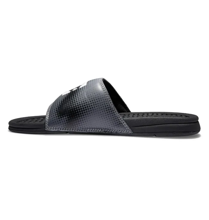 DC Shoes Slides Men Bolsa Slides Blackgreywhite
