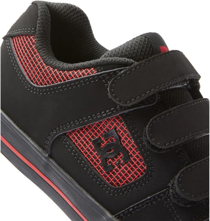 DC Shoes Sneakers Kids Boy039s Pure Velcro Shoes Blackblackred