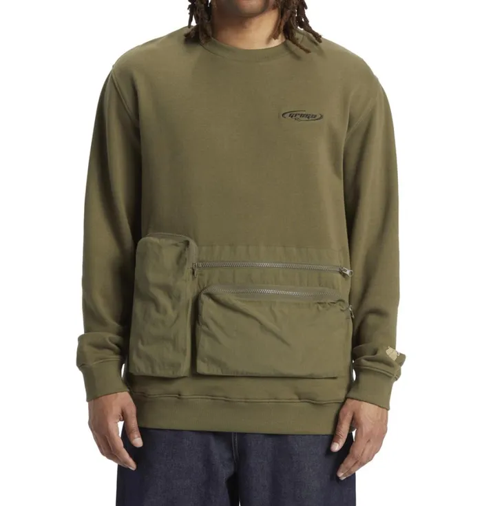 DC Shoes Sweatshirts and Hoodies Men Star Wars DC Grogu Sweatshirt Ivy Green