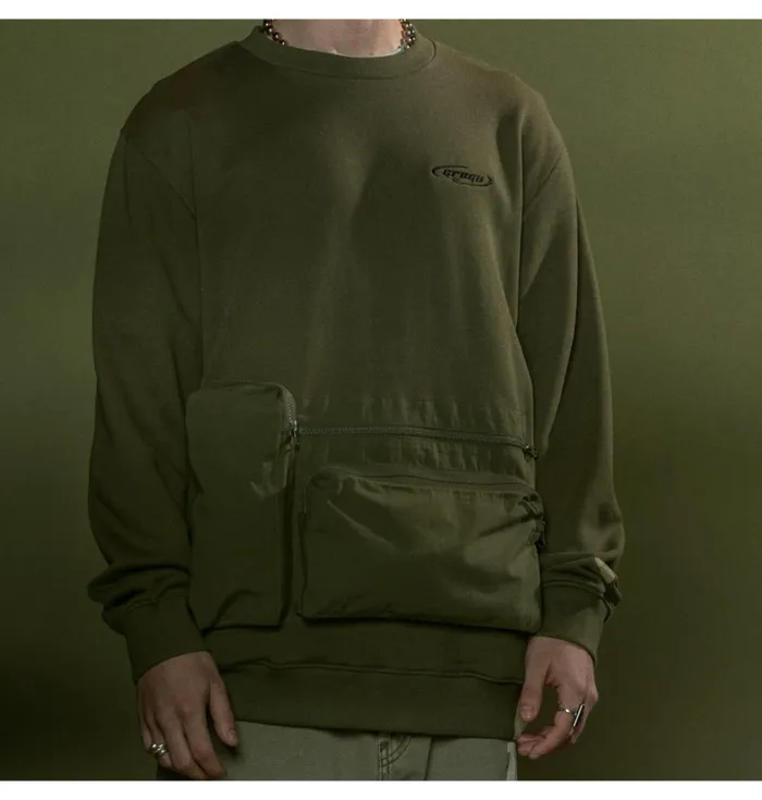DC Shoes Sweatshirts and Hoodies Men Star Wars DC Grogu Sweatshirt Ivy Green