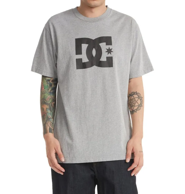 DC Shoes TShirts Men DC Star TShirt Heather Grey