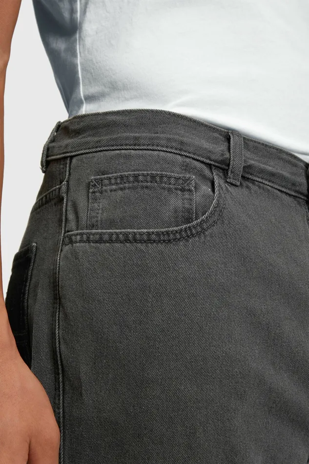Denim Men Esprit MidRise Straight Carpenter Jeans Black Dark Wash