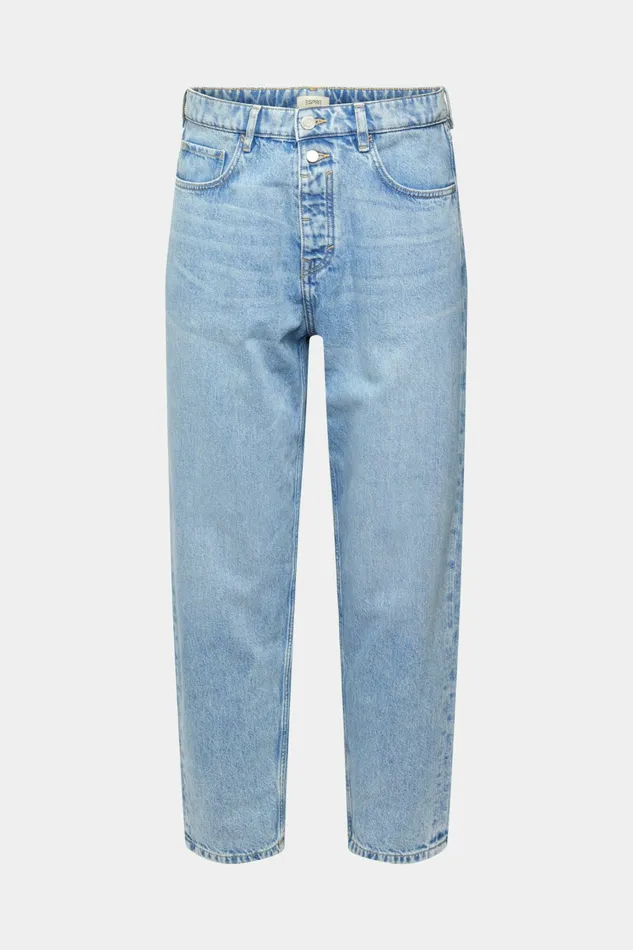 Denim Men Esprit MidRise Wide Jeans Blue Light Washed