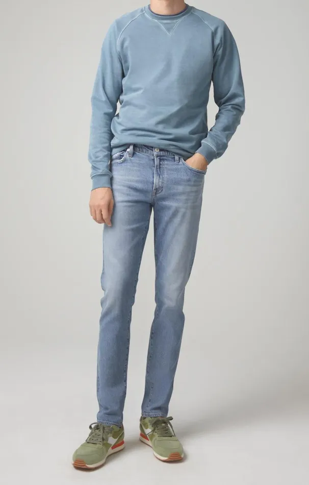 Denim Mens Citizens Of Humanity London Tapered Slim Fit In Vintage Blue Vintage Blue