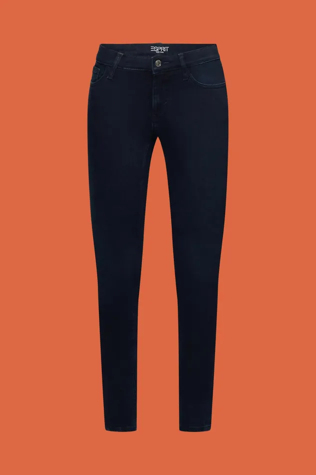 Denim Women Esprit Mid Skinny Jeans Blue Black