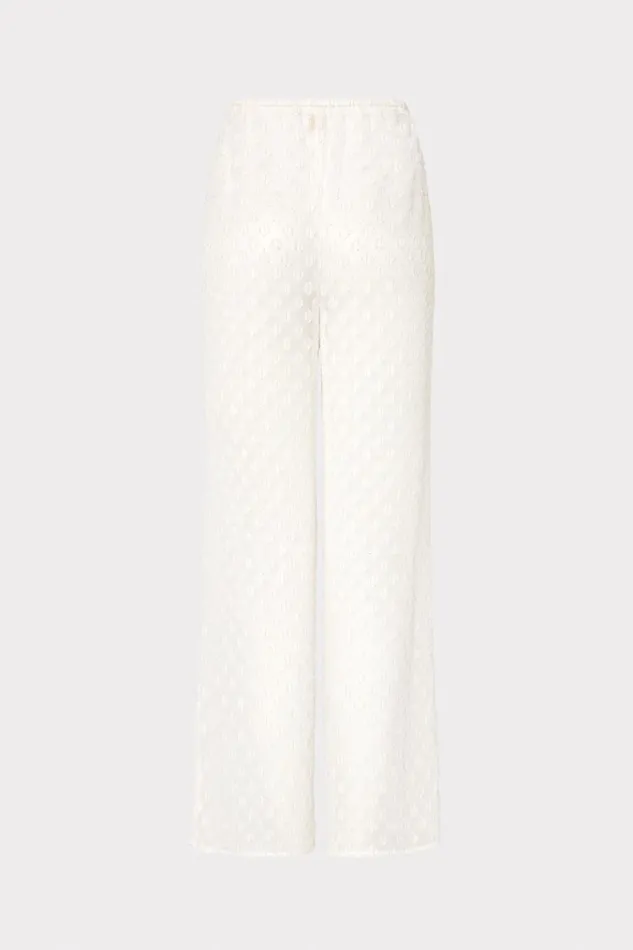 Diamond Jacquard Coverup Pants Whitegold Women Milly Swim and Coverups