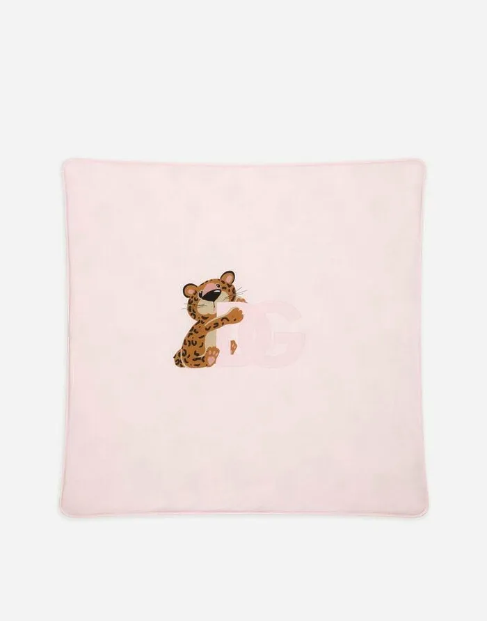 Dolce and Gabbana Accessories And Baby Carriers Children Baby Leopardprint Jersey Blanket Pink Dolce and Gabbana Accessories And Baby Carriers Children Baby Leopardprint Jersey Blanket Pink