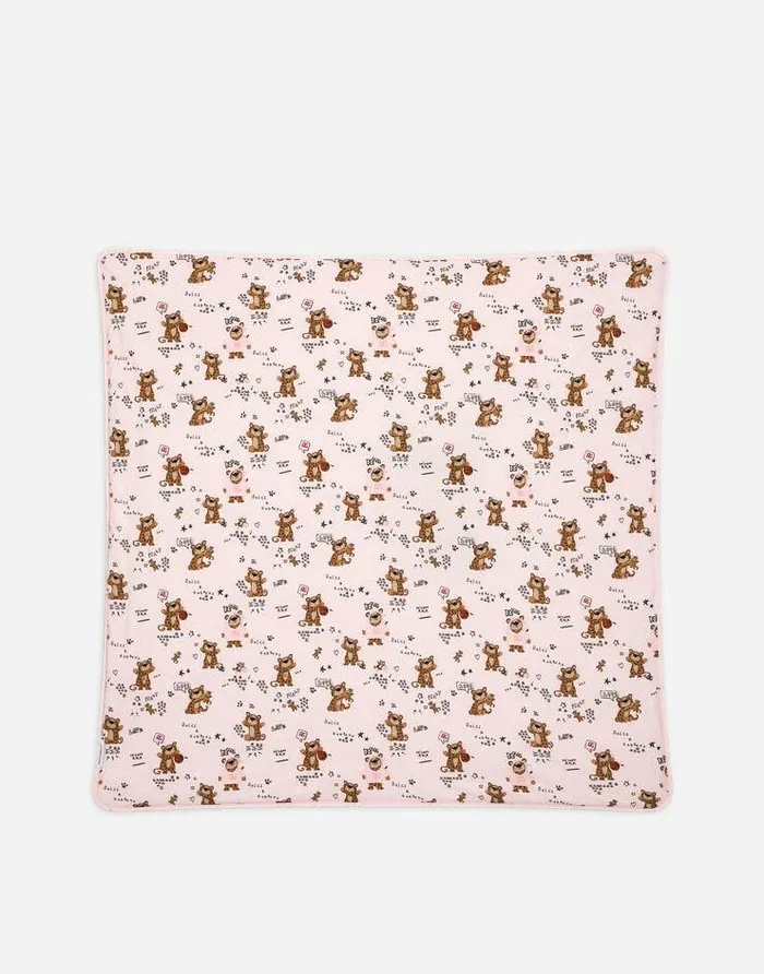 Dolce and Gabbana Accessories And Baby Carriers Children Baby Leopardprint Jersey Blanket Pink Dolce and Gabbana Accessories And Baby Carriers Children Baby Leopardprint Jersey Blanket Pink