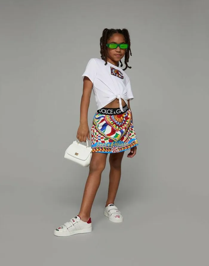 Dolce and Gabbana Accessories Children Patent Leather Mini Sicily Bag White Dolce and Gabbana Accessories Children Patent Leather Mini Sicily Bag White