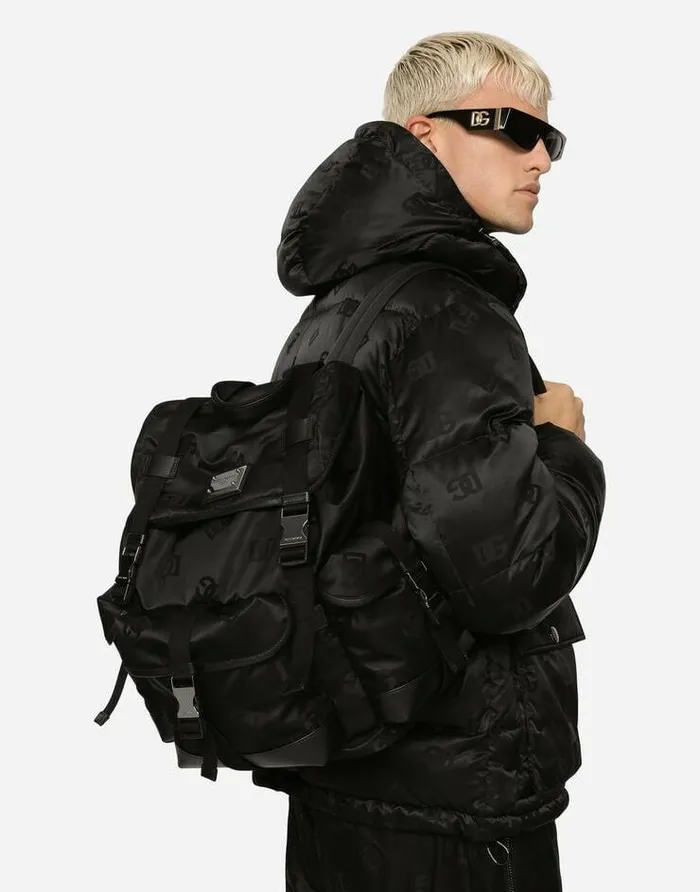 Dolce and Gabbana Backpacks And Fanny Packs Men Nylon Backpack With Logo Black Dolce and Gabbana Backpacks And Fanny Packs Men Nylon Backpack With Logo Black