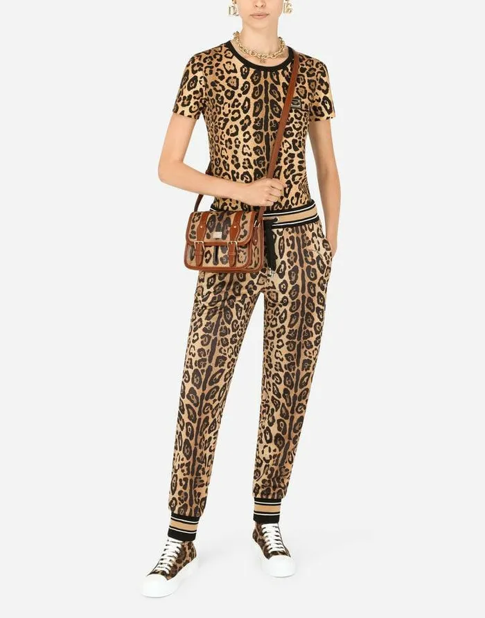 Dolce and Gabbana Clutches Mini And Micro Bags Women Small Messenger Bag In Leopardprint Crespo With Branded Plate Multicolor Dolce and Gabbana Clutches Mini And Micro Bags Women Small Messenger Bag In Leopardprint Crespo With Branded Plate Multicolor