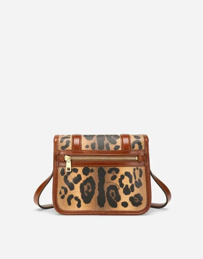 Dolce and Gabbana Clutches Mini And Micro Bags Women Small Messenger Bag In Leopardprint Crespo With Branded Plate Multicolor Dolce and Gabbana Clutches Mini And Micro Bags Women Small Messenger Bag In Leopardprint Crespo With Branded Plate Multicolor