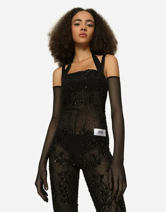 Dolce and Gabbana Dresses Women KIM DOLCEandGABBANA Marquisette Jumpsuit With Embroidery Multicolor Dolce and Gabbana Dresses Women KIM DOLCEandGABBANA Marquisette Jumpsuit With Embroidery Multicolor