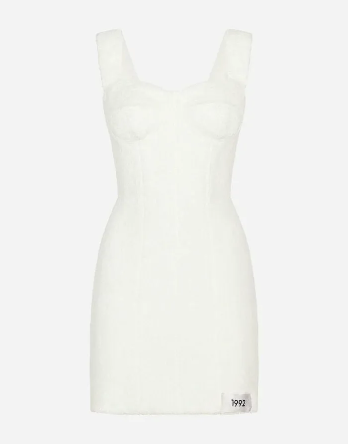 Dolce and Gabbana Dresses Women KIM DOLCEandGABBANA Terrycloth Minidress White