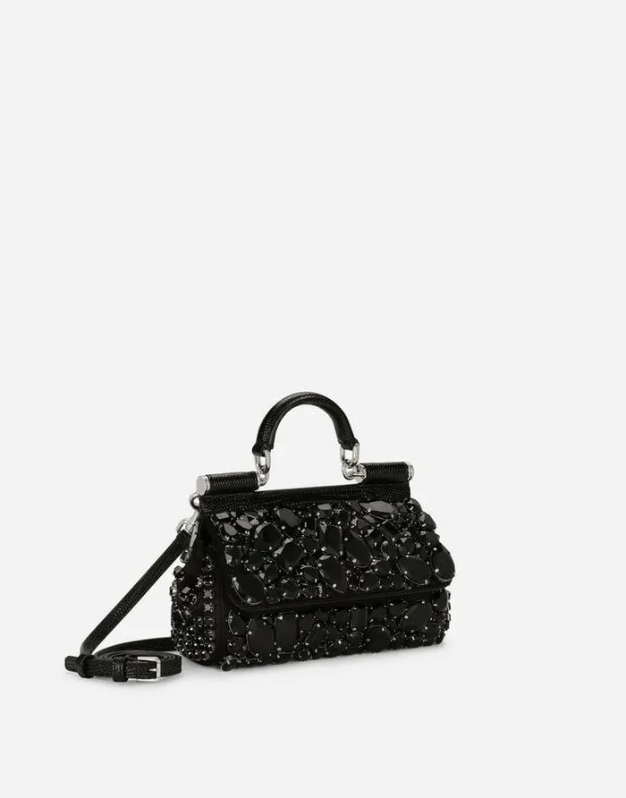 Dolce and Gabbana Handbags Women KIM DOLCEandGABBANA Small Sicily Handbag Black Dolce and Gabbana Handbags Women KIM DOLCEandGABBANA Small Sicily Handbag Black
