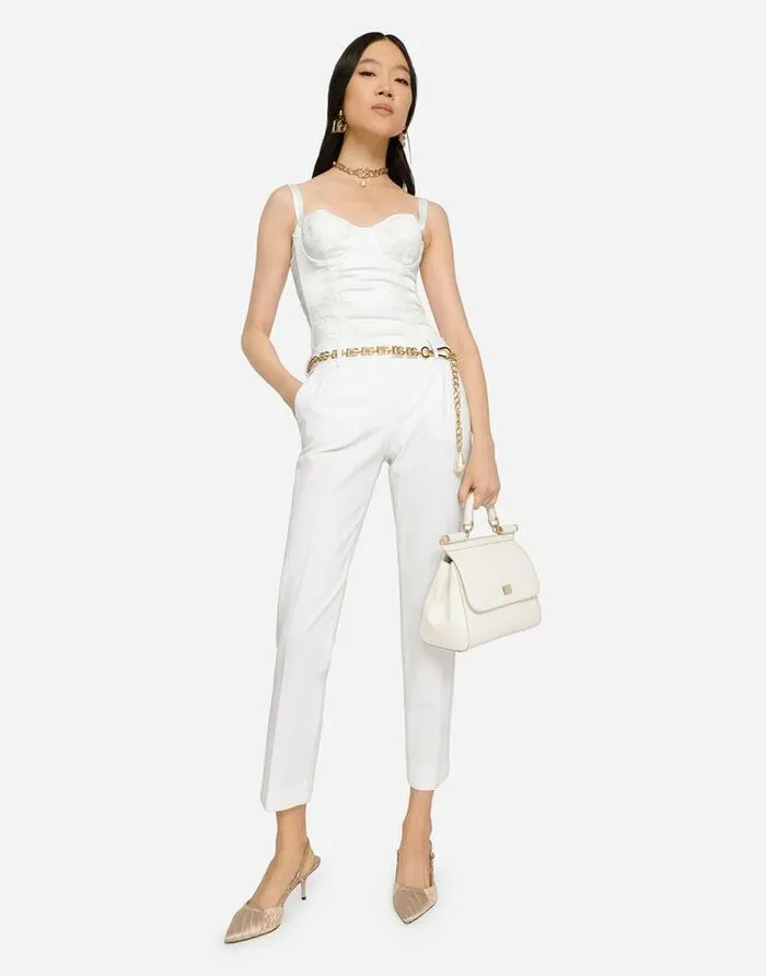 Dolce and Gabbana Handbags Women Large Sicily Handbag White Dolce and Gabbana Handbags Women Large Sicily Handbag White